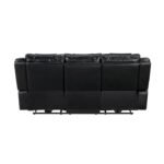 8457BLK-3PW Power Double Reclining Sofa with Center Drop-Down Cup Holders, Wireless Charger, Magazine Bag, LED and Charging Ports - Image 4