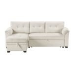 8477BEG*SC 2-Piece Reversible Sectional with Pull-out Bed, Reversible Chaise and Hidden Storage - Image 2