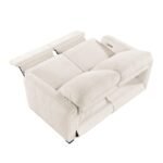 8479BEG-2PW Power Double Reclining Love Seat with USB Charging Ports - Image 5