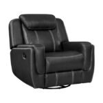 8516BK-1 Swivel Glider Reclining Chair - Image 2