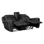 8516BK-2 Double Reclining Love Seat with Center Console, Receptacles and USB Ports - Image 4