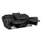 8516BK-3 Double Reclining Sofa with Center Drop-Down Cup Holders,Storage Pouch, Receptacles and USB Ports - Image 5