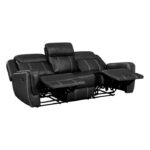 8516BK-3 Double Reclining Sofa with Center Drop-Down Cup Holders,Storage Pouch, Receptacles and USB Ports - Image 4
