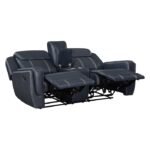 8516BU-2 Double Reclining Love Seat with Center Console, Receptacles and USB Ports - Image 4