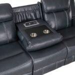 8516BU-3 Double Reclining Sofa with Center Drop-Down Cup Holders,Storage Pouch, Receptacles and USB Ports - Image 6