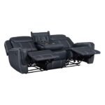 8516BU-3 Double Reclining Sofa with Center Drop-Down Cup Holders,Storage Pouch, Receptacles and USB Ports - Image 5