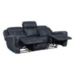 8516BU-3 Double Reclining Sofa with Center Drop-Down Cup Holders,Storage Pouch, Receptacles and USB Ports - Image 4