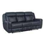 8516BU-3 Double Reclining Sofa with Center Drop-Down Cup Holders,Storage Pouch, Receptacles and USB Ports - Image 2