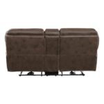 8517BRW-2PW Power Double Reclining Love Seat with Center Console - Image 3