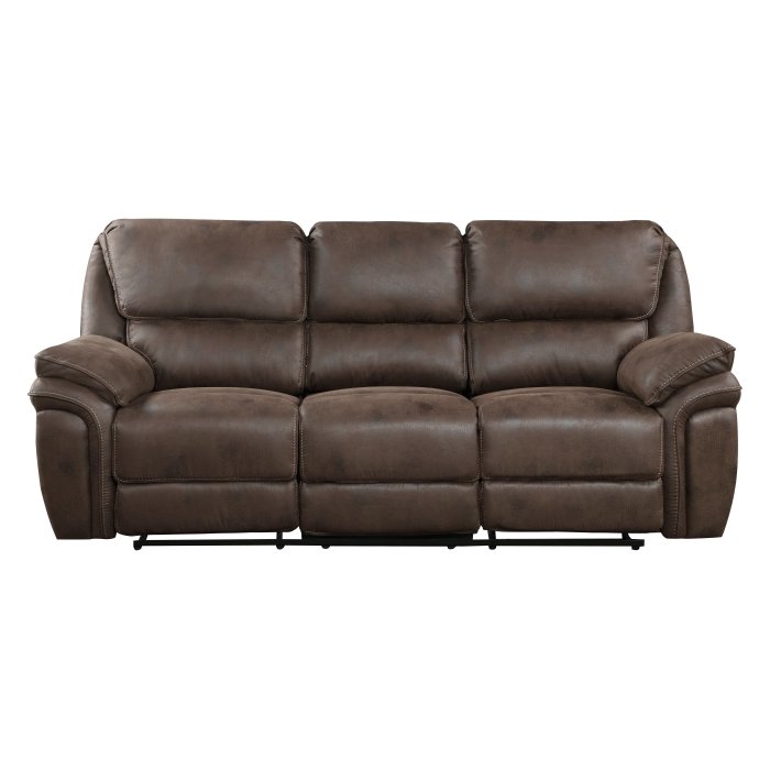 8517BRW-3_noBG_front__l.jpg 8517BRW-3 Double Reclining Sofa - Image 1