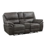 8517GRY-2PW Power Double Reclining Love Seat with Center Console - Image 2
