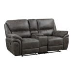 8517GRY-2 Double Reclining Love Seat with Center Console - Image 2