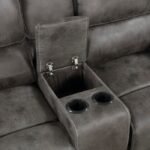 8517GRY-2 Double Reclining Love Seat with Center Console - Image 5