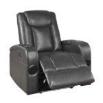 8522GRY-1PW Power Reclining Chair with Wireless Charger, Cooling Cup-Holder, Storage Arms, Speakers, LED Light and USB port - Image 5