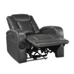 8522GRY-1PW Power Reclining Chair with Wireless Charger, Cooling Cup-Holder, Storage Arms, Speakers, LED Light and USB port - Image 6