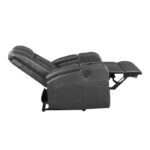 8522GRY-1PW Power Reclining Chair with Wireless Charger, Cooling Cup-Holder, Storage Arms, Speakers, LED Light and USB port - Image 7
