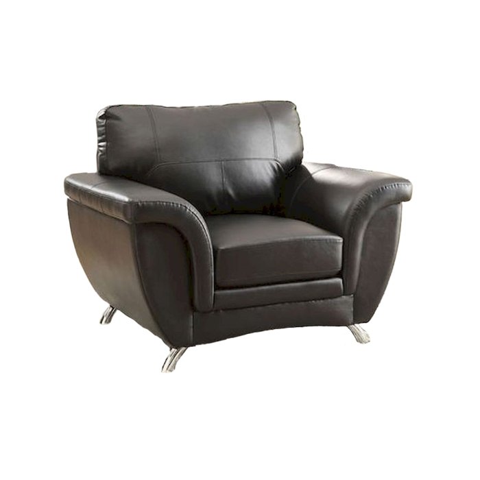 8523BLK-1_noBG__l.jpg 8523BLK-1 CHAIR, BLK BONDED LEATHER MATCH - Image 1