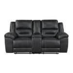 8538BK-2 Double Reclining Love Seat with Center Console