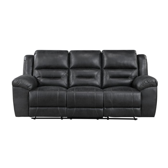 8538BK-3_noBG_f__l.jpg 8538BK-3 Double Reclining Sofa - Image 1