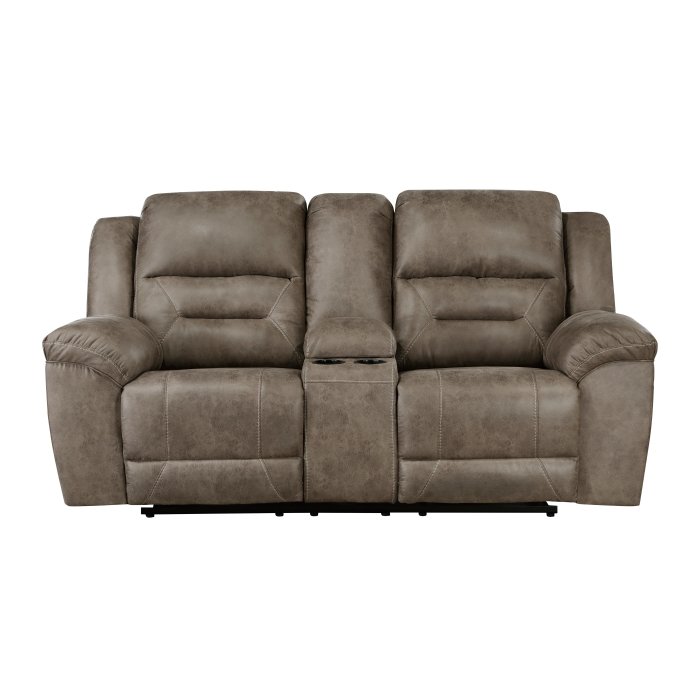 8538BR-2_noBG_f__l.jpg 8538BR-2 Double Reclining Love Seat with Center Console - Image 1