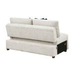 8548BE-2ACL Convertible Armless 2-Seater with Pull-out Bed and Click Motion Back - Image 3
