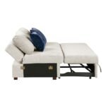 8548BE-2ACL Convertible Armless 2-Seater with Pull-out Bed and Click Motion Back - Image 5