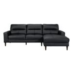 8566BLK*SC 2-Piece Sectional with Right Chaise