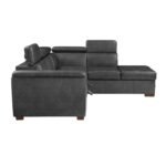 8567GY*SC 2-Piece Sectional with Pull-out Bed and Right Chaise with Hidden Storage, Adjustable Headrests - Image 3