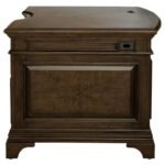 HARTSHILL 72-INCH 7-DRAWER EXECUTIVE DESK BURNISHED OAK - Image 5