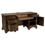 HARTSHILL 66-INCH 5-DRAWER CREDENZA OFFICE DESK BURNISH OAK - Image 3