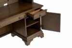 HARTSHILL 66-INCH 5-DRAWER CREDENZA WITH HUTCH BURNISHED OAK - Image 12