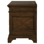HARTSHILL 5-DRAWER HOME OFFICE FILE CABINET BURNISHED OAK - Image 5