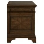 HARTSHILL 5-DRAWER HOME OFFICE FILE CABINET BURNISHED OAK - Image 8