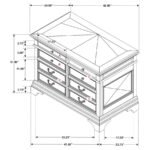 HARTSHILL 5-DRAWER HOME OFFICE FILE CABINET BURNISHED OAK - Image 9