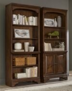 HARTSHILL 78-INCH 5-SHELF BOOKCASE BURNISHED OAK - Image 7