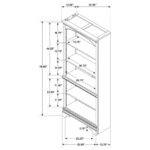 HARTSHILL 78-INCH 5-SHELF BOOKCASE BURNISHED OAK - Image 8