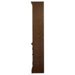 HARTSHILL 78-INCH 3-SHELF CABINET BOOKCASE BURNISHED OAK - Image 5
