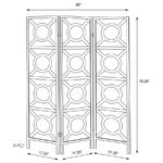VULCAN 3 PANEL ROOM DIVIDER FOLDING SHOJI SCREEN CAPPUCCINO - Image 7
