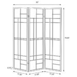 KATERINA 3-PANEL ROOM DIVIDER FOLDING SHOJI SCREEN CHERRY - Image 7