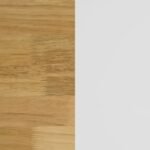 JALEN 3-DOOR MOBILE KITCHEN CART NATURAL BROWN AND WHITE - Image 11
