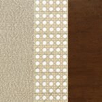 RAYO RATTAN CANE BACK ACCENT CHAIR WITH PADDED SEAT CAMEL - Image 12