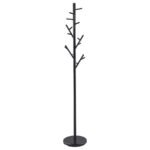 CLOVER 18 HOOK FREESTANDING METAL COAT RACK HAT HANGER BLACK