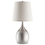TENYA 24-INCH EMPIRE SHADE URN TABLE LAMP SILVER (SET OF 2) - Image 3