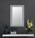 PINCIOTTI 36 X 24 INCH BEVELED FRAME WALL MIRROR SILVER - Image 2