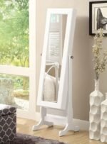 BATISTA CHEVAL MIRROR WITH JEWELRY STORAGE WHITE - Image 2