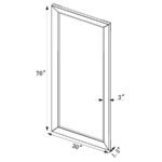 BARNETT 30 X 70 INCH FULL LENGTH FLOOR OR WALL MIRROR SILVER - Image 4
