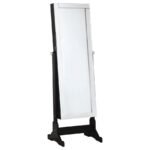 CORTEZ CHEVAL MIRROR WITH JEWELRY STORAGE BLACK