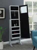 ELLE CHEVAL MIRROR WITH JEWELRY STORAGE SILVER - Image 3