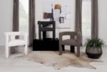 PETRA BOUCLE UPHOLSTERED ACCENT SIDE CHAIR CHOCOLATE BROWN - Image 13
