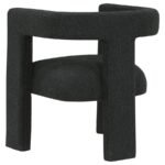 PETRA BOUCLE UPHOLSTERED ACCENT SIDE CHAIR BLACK - Image 6